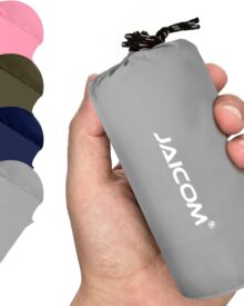 Ultralight Sleeping Bag Liner - 5.3 oz Washable Adult Sleep Sack & Travel Sheets, Self Tan Sleep Sack with Two-Way-Zipper, for Backpacking, Hotel, Camping, Travel